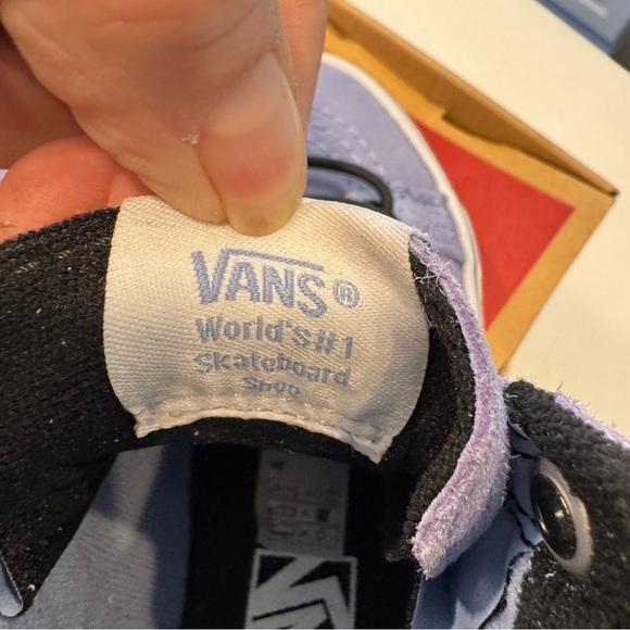 Vans Kids Hi MTE Periwinkle Blue Suede Sneakers Toggle Laces Sz 11 NEW - Picture 8 of 10